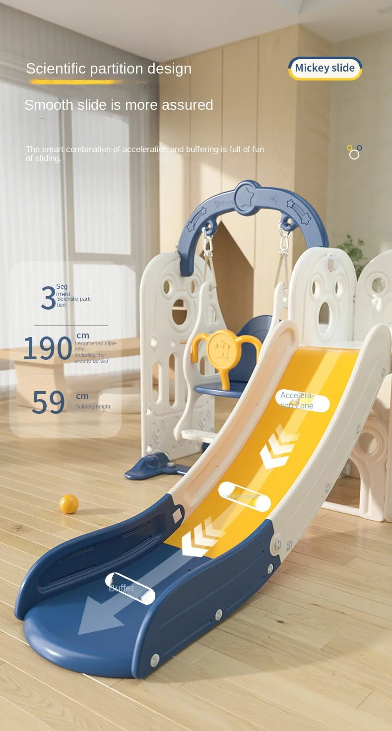 Slide Child Children's Sliding Board Indoor Home 2 To 10 Years Old Baby Slide Swing 3 In 1 Family Multifunctional Playground